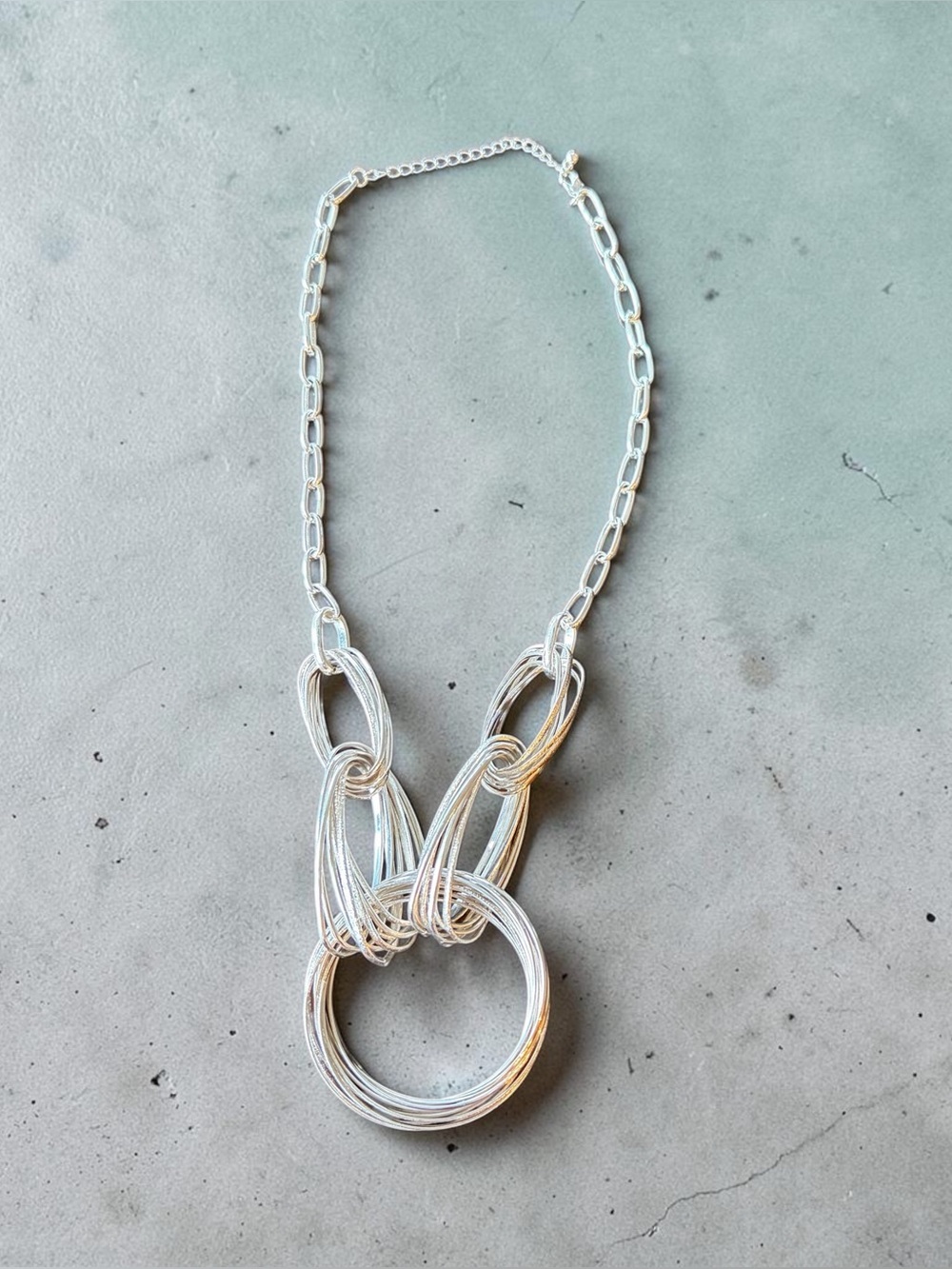 New York & Company Silver Chain Link Necklace
